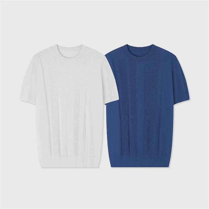 hermes vibration crew neck short sleeve knit sweater